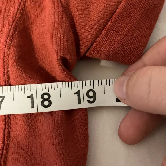 Anthropology Saturday Sunday Midi Dress Sz M Burnt Orange Pockets Cotton Beach - Picture 7 of 9